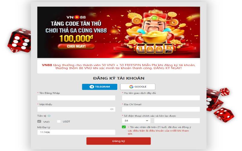 Điền đầy đủ thông tin ở các mục có đánh dấu *