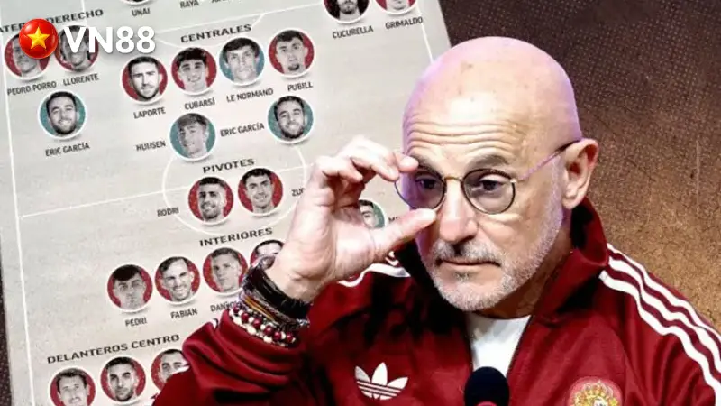 HLV De La Fuente Chốt 25 Suất Của Tuyển TBN Dự World Cup 2026