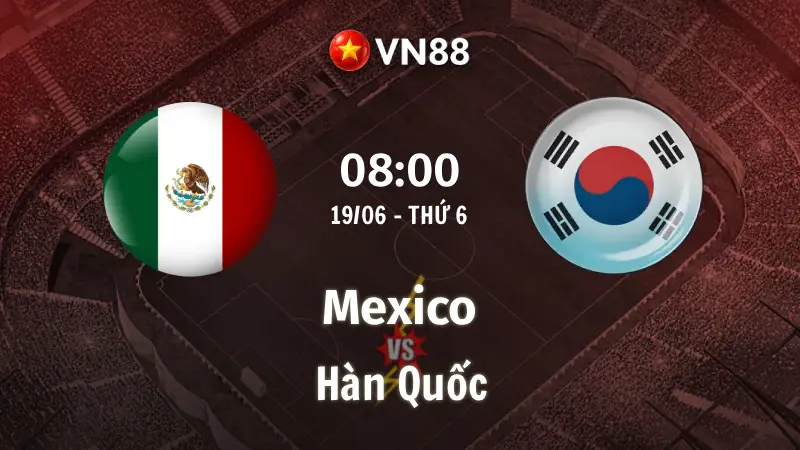 Nhận định bóng đá Mexico vs Hàn Quốc, 08h00 ngày 19/6 World Cup 2026