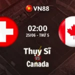 Nhận định bóng đá Thụy Sĩ vs Canada, 02h00 ngày 25/6 World Cup 2026