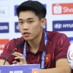Đình Bắc phát biểu trước trận đấu