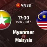Nhận định bóng đá Myanmar vs Malaysia, 17h00 ngày 25/7 AFF Cup