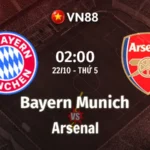Nhận định bóng đá Bayern Munich vs Arsenal 02h00 ngày 22/10/2026